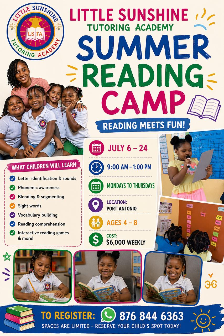 Summer Reading Camp 2026 Flyer